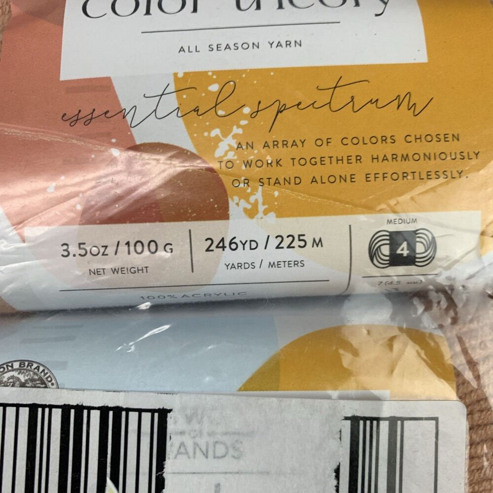 (3 Pack) Lion Brand Yarn 619-184X Two of Wands:Color Theory Yarn, Himalayan Salt - Picture 3 of 6